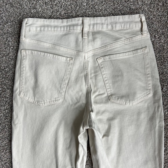 Old Navy Cream High Rise OG Straight Leg Jeans, Size 8 - Picture 6 of 6